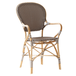 ISABELL ARMCHAIR CAPPUCHINO / WHITH DOT